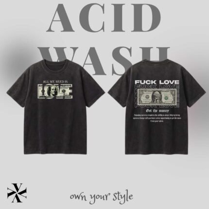 Premium Acid Wash Oversized T-Shirt – 230 GSM | Vynor