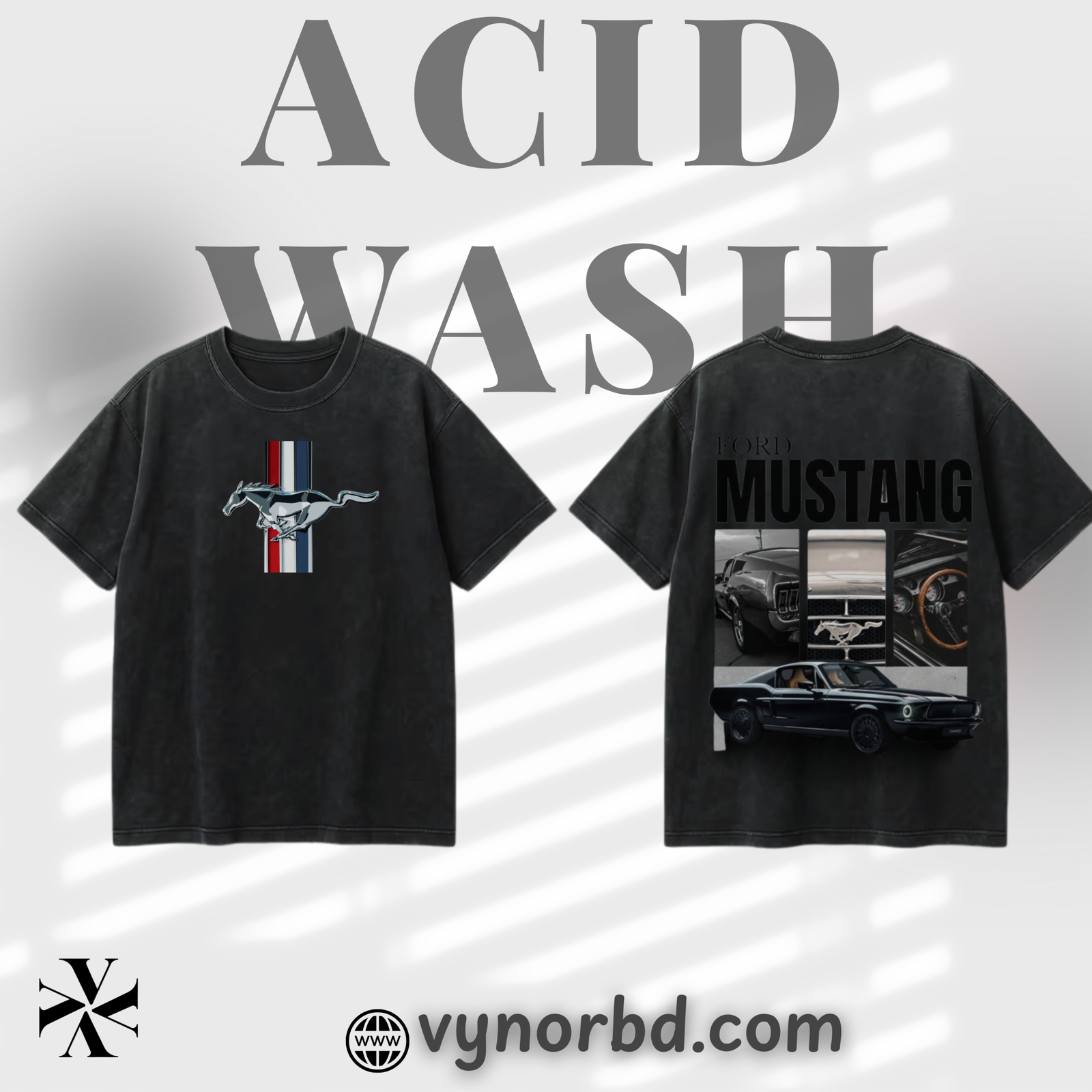 18 Premium Acid Wash Oversized T-Shirt – 230 GSM | Vynor - Image 1