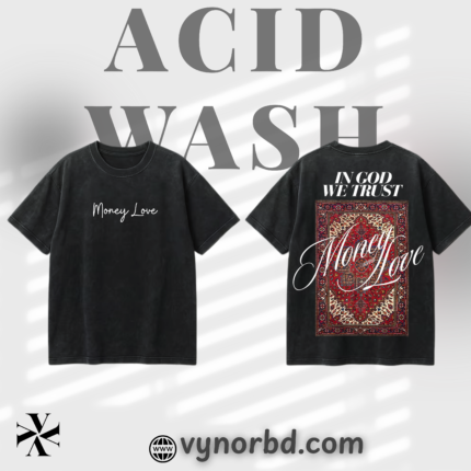 Premium Acid Wash Oversized T-Shirt – 230 GSM | Vynor