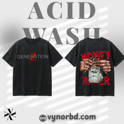 Premium Acid Wash Oversized T-Shirt – 230 GSM | Vynor