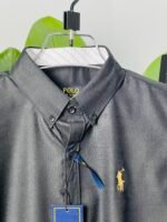 Premium Black Polo Shirt for Men – Full Sleeve Formal & Casual Wear - Image 3