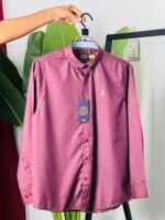 Premium Onion Magenta Casual Shirt for Men – Full Sleeve Formal & Casual Wear - Image 2